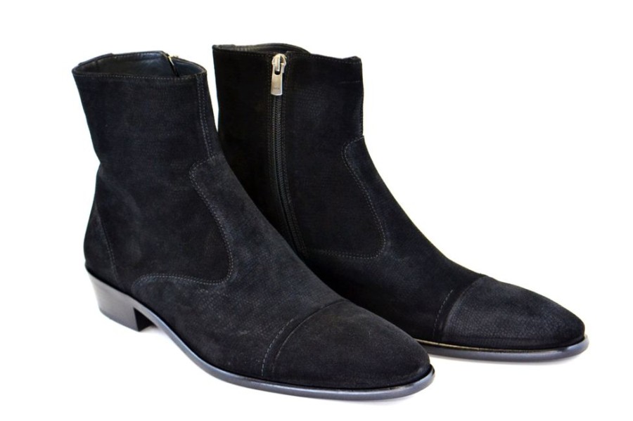 Corrente Corrente Suede Slip-On Boot Black | Suede