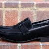 Carrucci by Maurice Suede Penny Loafer Black | Suede